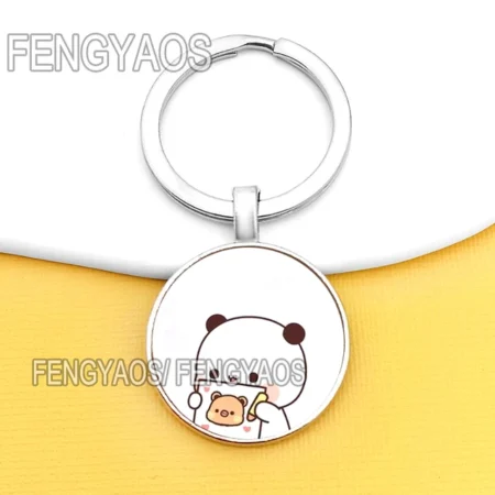 Bubu Dudu Couple Keychain – Cute and Adorable Pair for Partners - aa-163-17