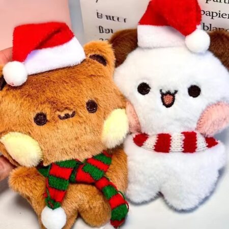 Christmas Hat Bubu and Dudu Keychain