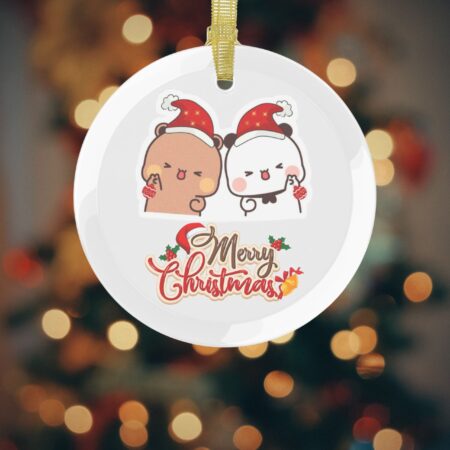 Bubu Dudu Christmas Decor - Festive Bear and Panda Holiday Accents for Whimsical Home Cheer