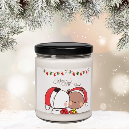 Bubu Dudu Christmas Gift Candle - Heartwarming Bear and Panda Scented Wax for Festive Gifting