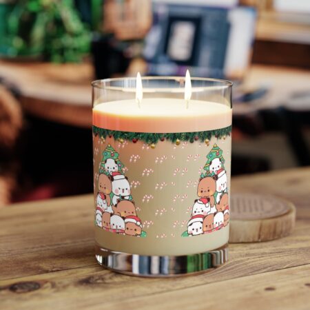 Bubu Dudu Christmas Candle Jar - Festive Bear and Panda Scented Soy Wax for Holiday Glow