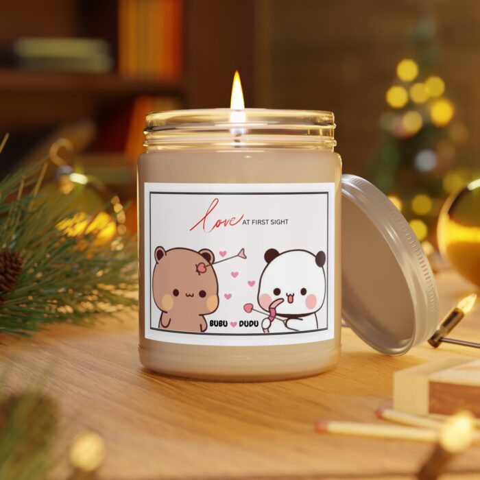 Bubu Dudu Love Candle - Romantic Bear and Panda Scented Wax for Heartfelt Ambiance