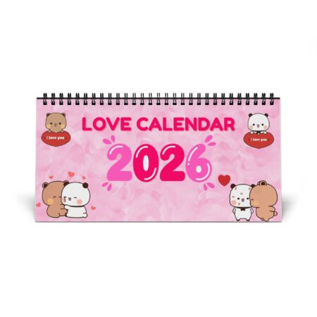 Bubu Dudu 2026 Love Calendar - Romantic Bear and Panda Couple Planner for Heartfelt Moments