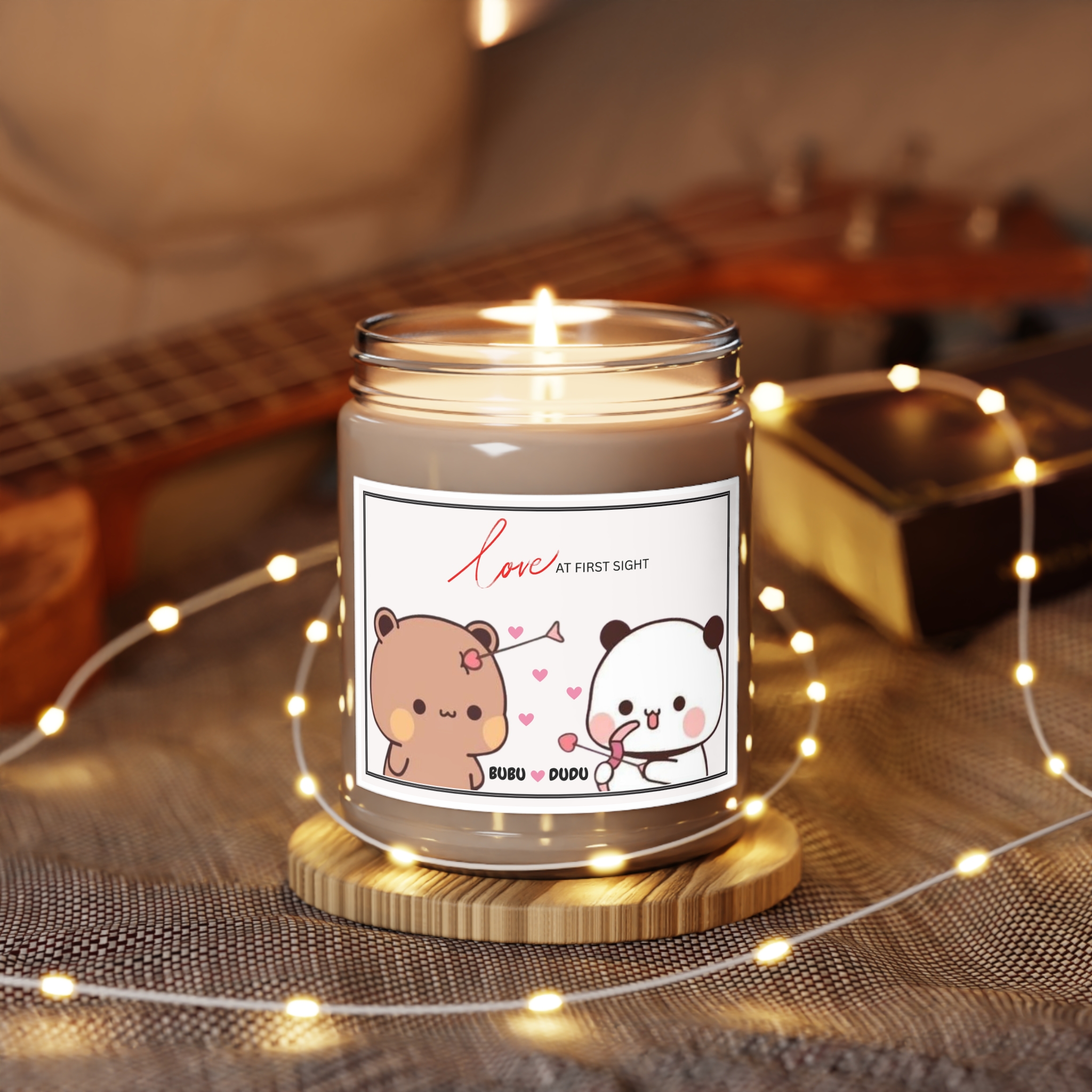 Bubu Dudu Love Candle - Romantic Bear and Panda Scented Wax for Heartfelt Ambiance - Image 5