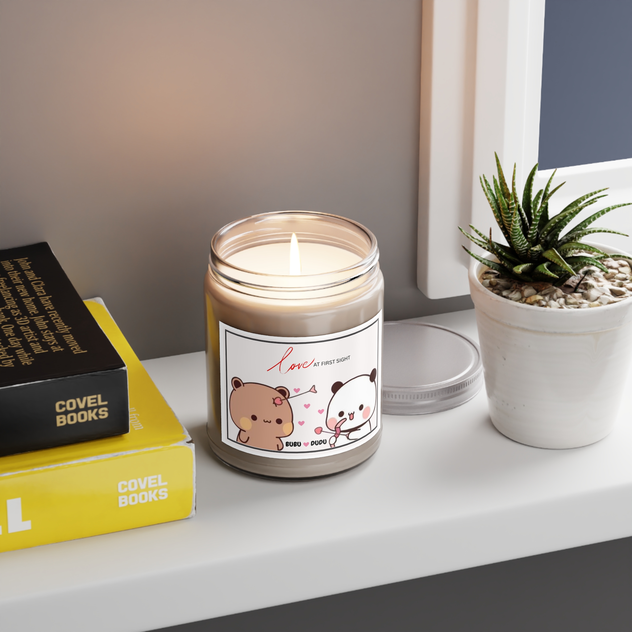 Bubu Dudu Love Candle - Romantic Bear and Panda Scented Wax for Heartfelt Ambiance - Image 2