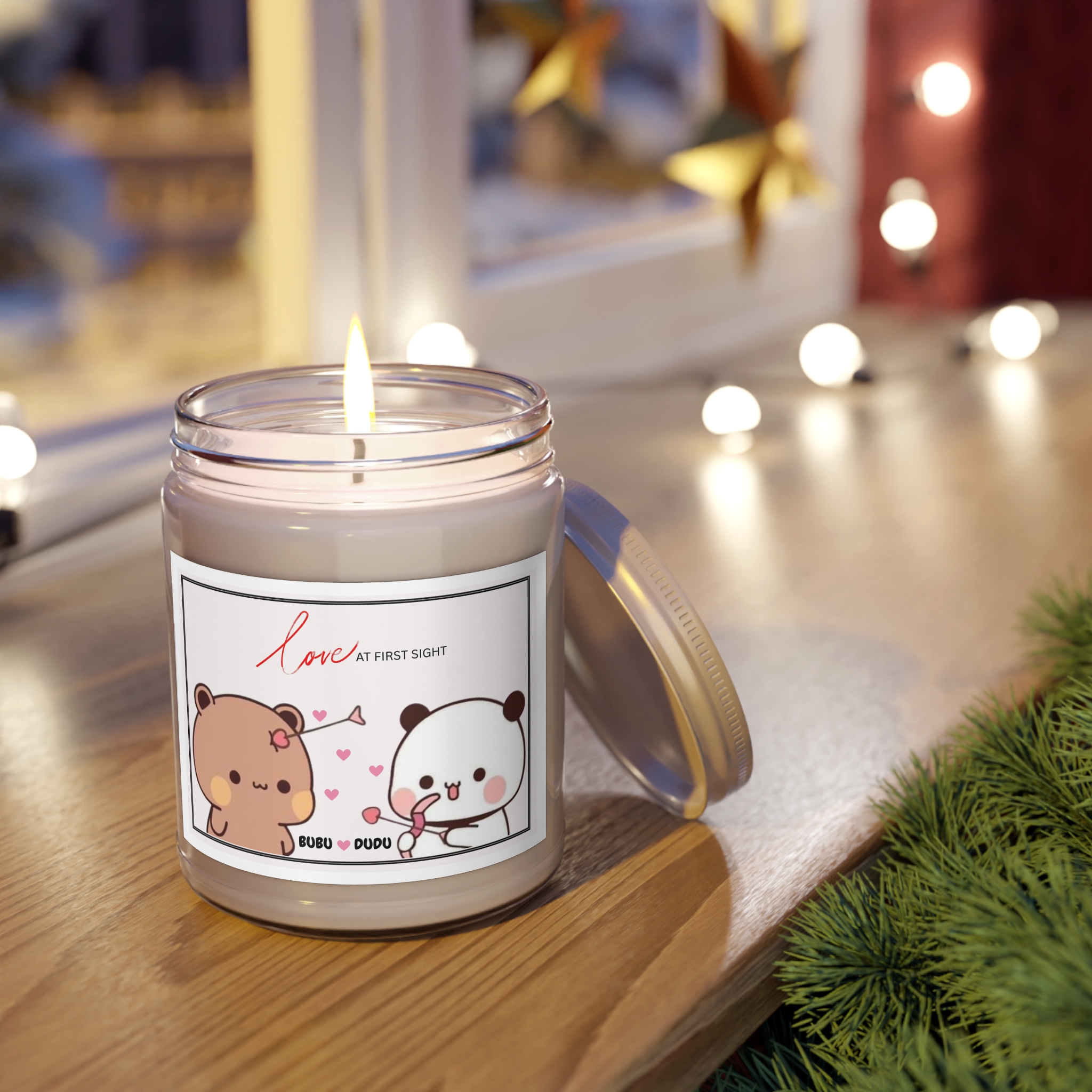 Bubu Dudu Love Candle - Romantic Bear and Panda Scented Wax for Heartfelt Ambiance - Image 6