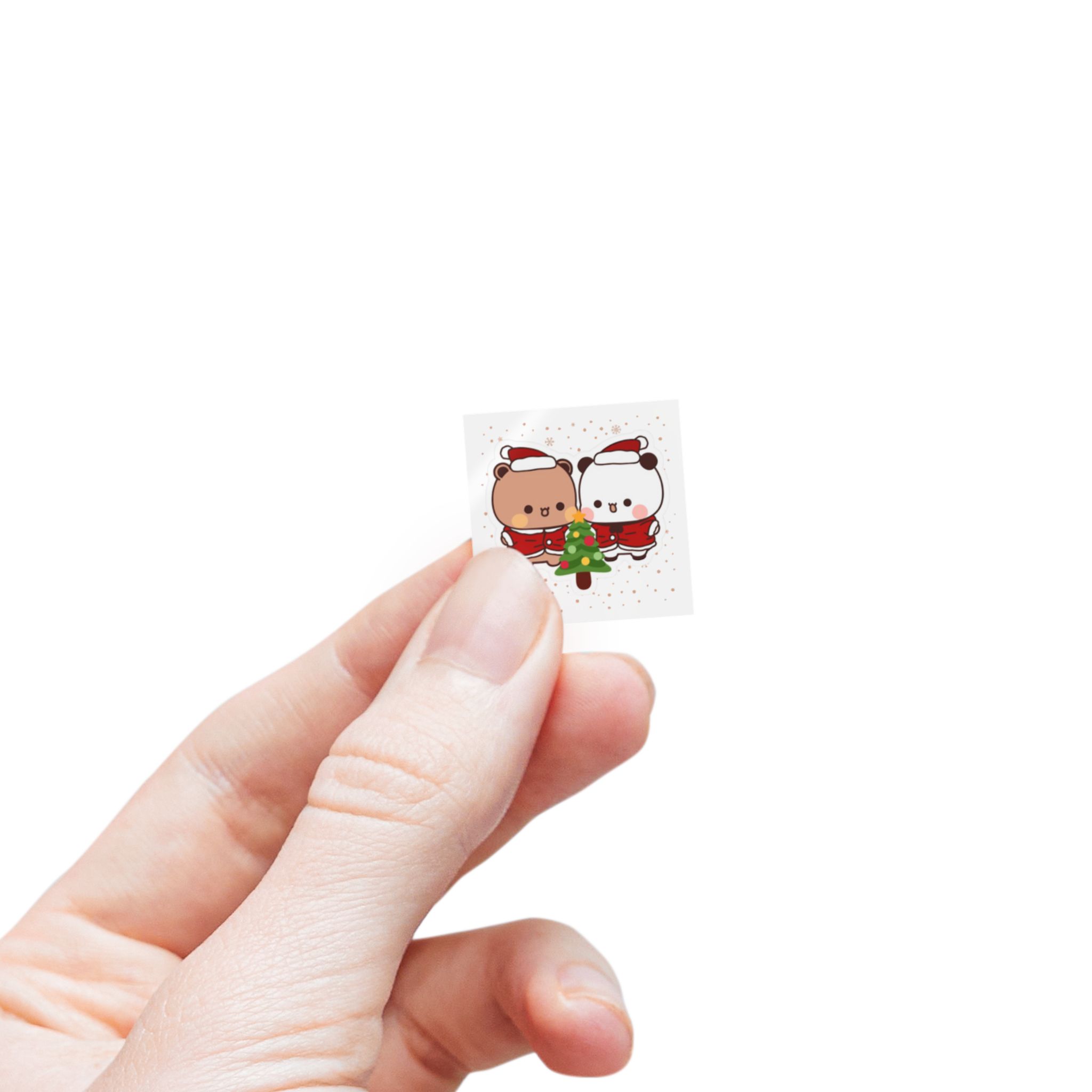 Bubu Dudu Christmas Festive Stickers - Joyful Bear and Panda Holiday Decals for Seasonal Sparkle - Image 6