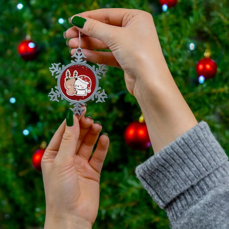 Bubu Dudu Christmas Ornament - Festive Bear and Panda Holiday Tree Decoration for Magical Charm