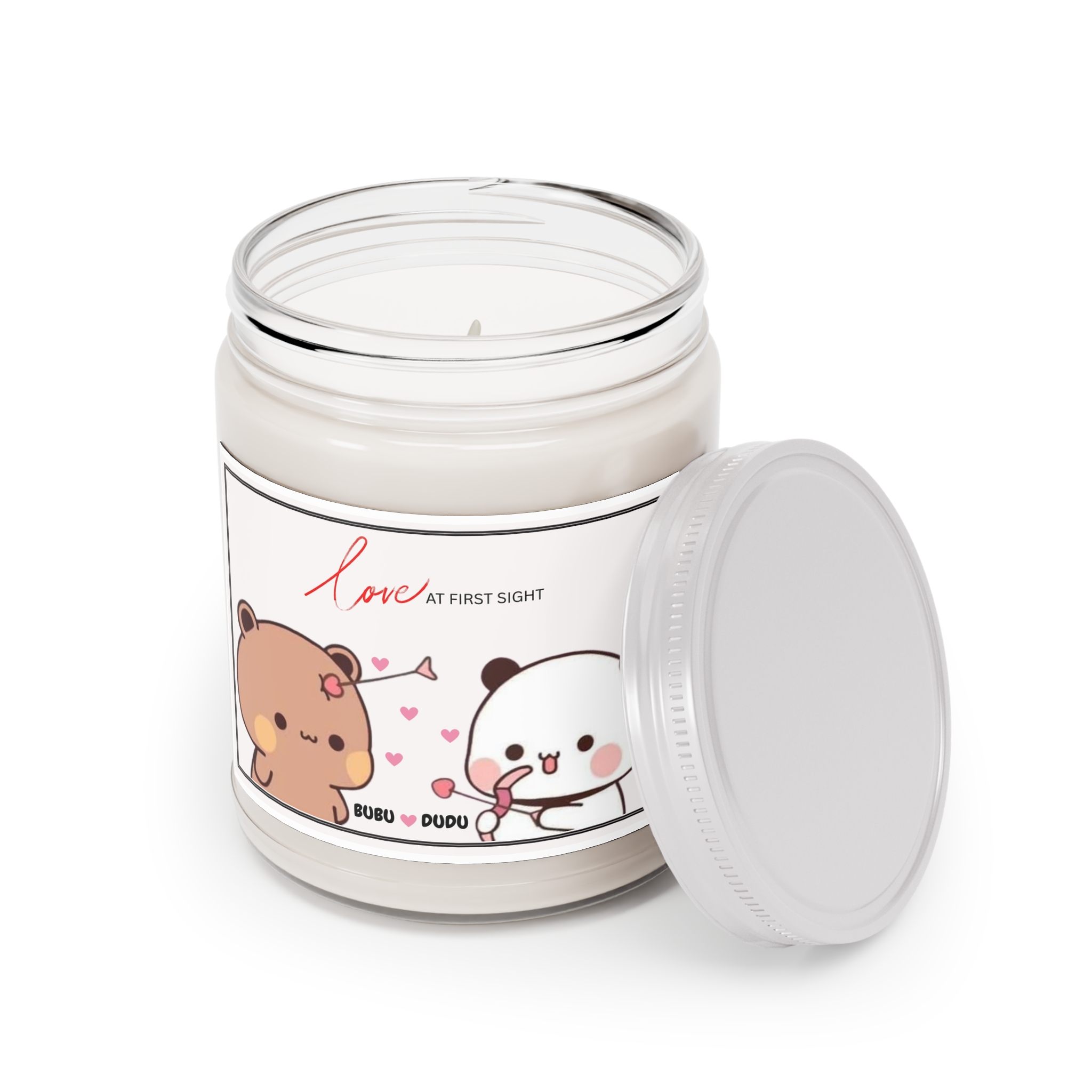 Bubu Dudu Love Candle - Romantic Bear and Panda Scented Wax for Heartfelt Ambiance - Image 4