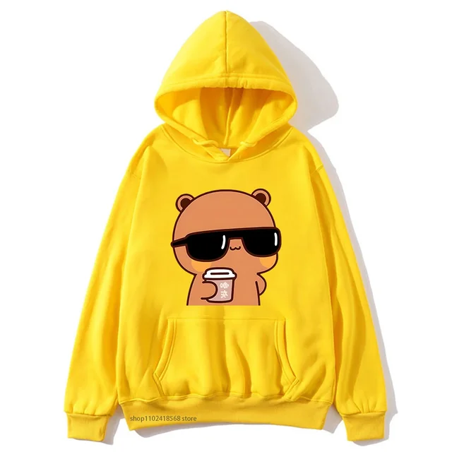 Couple Hoodies – Bubu Is Watching a Movie With Dudu - Image 4