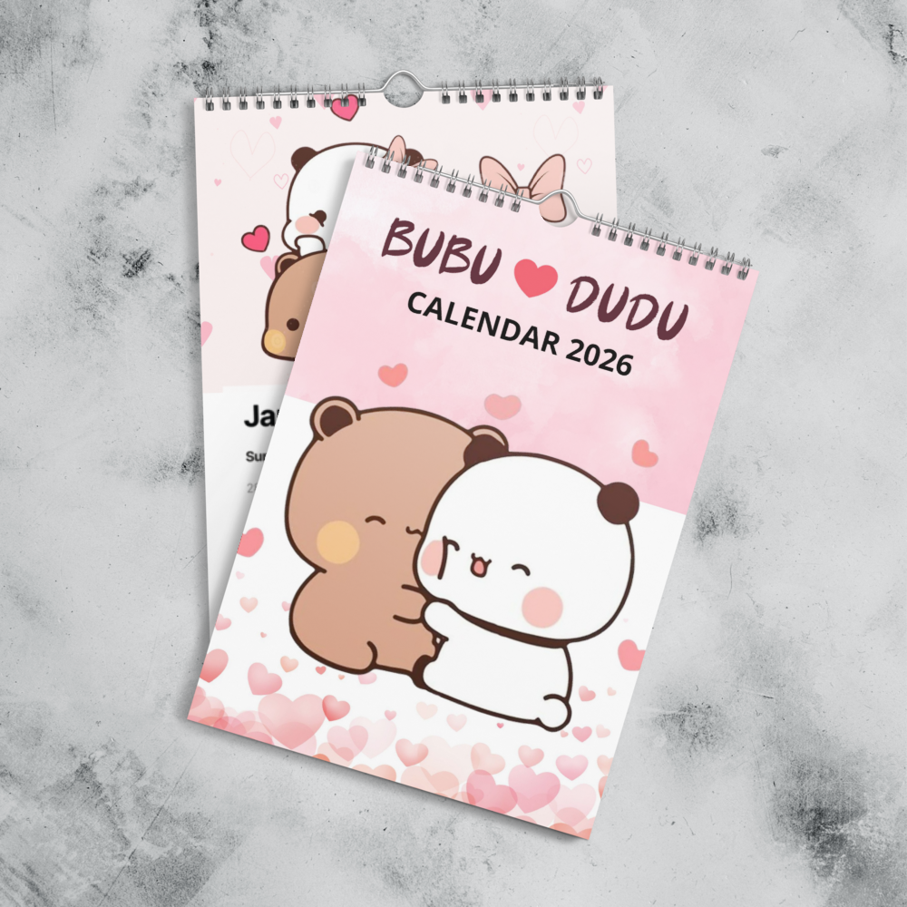 Bubu Dudu 2026 Calendar - Adorable Bear and Panda Character Planner for a Whimsical Year - Image 9