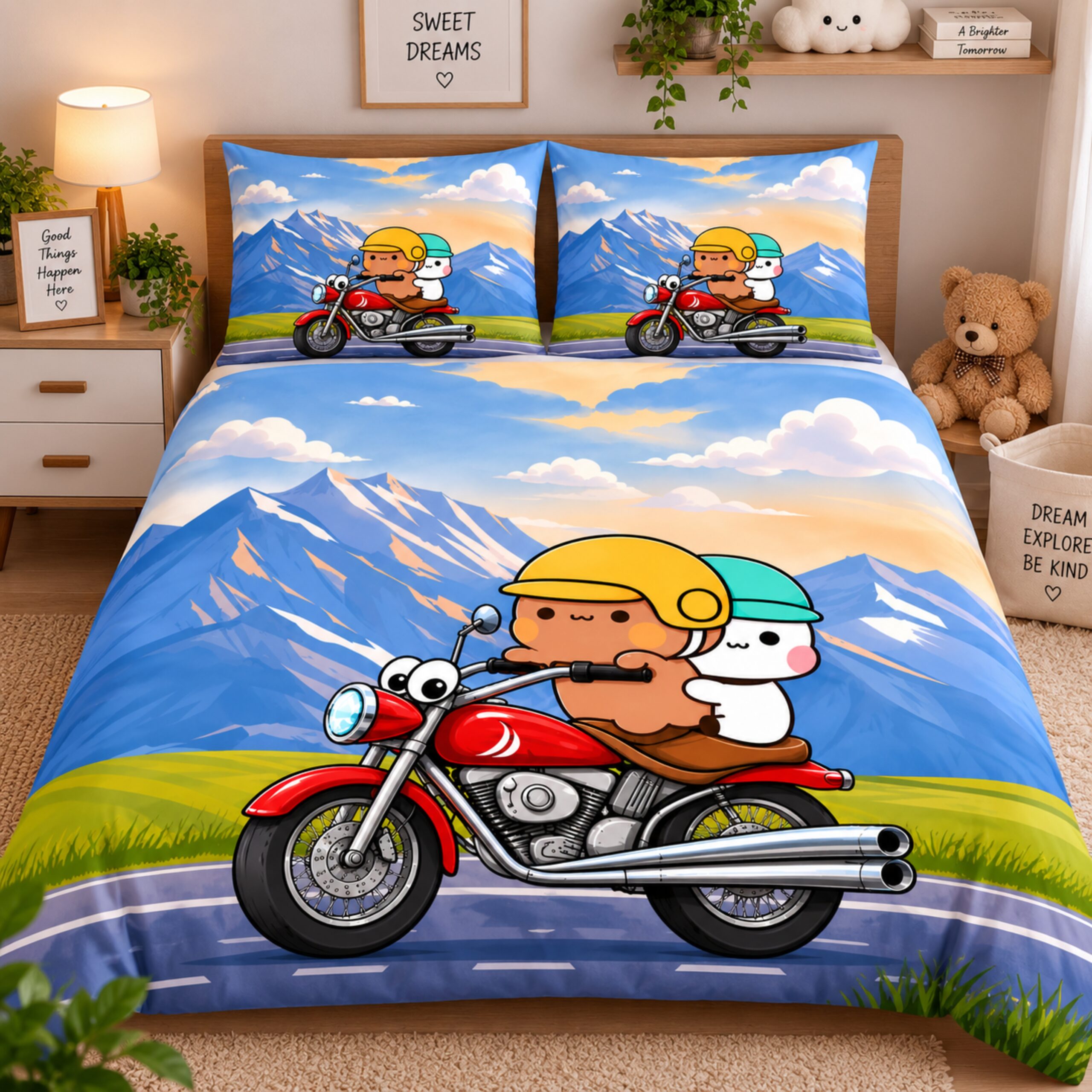 Bubu Dudu Couple Bedsheet