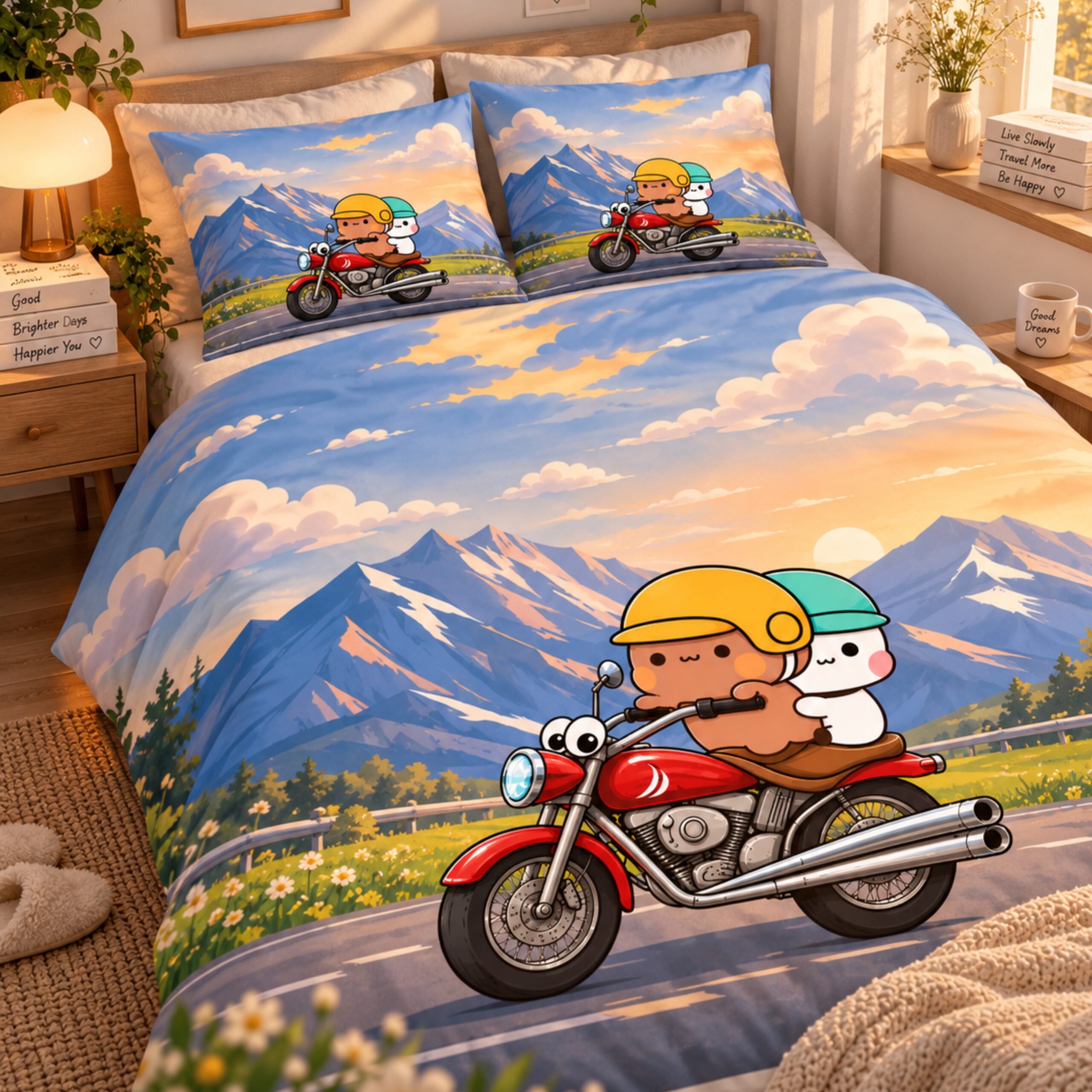 Bubu Dudu Couple Bedsheet