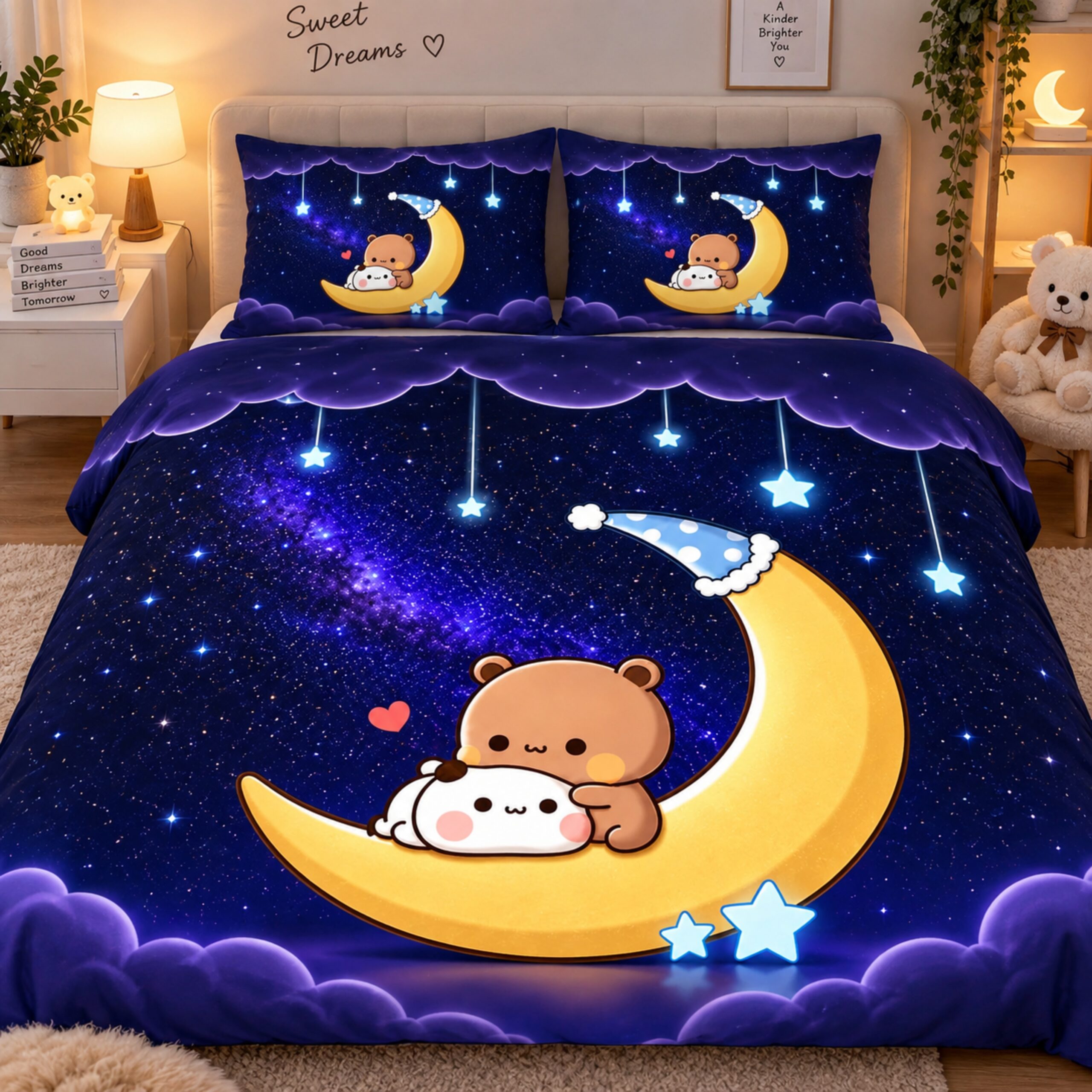 Bubu Dudu Couple Bedsheet