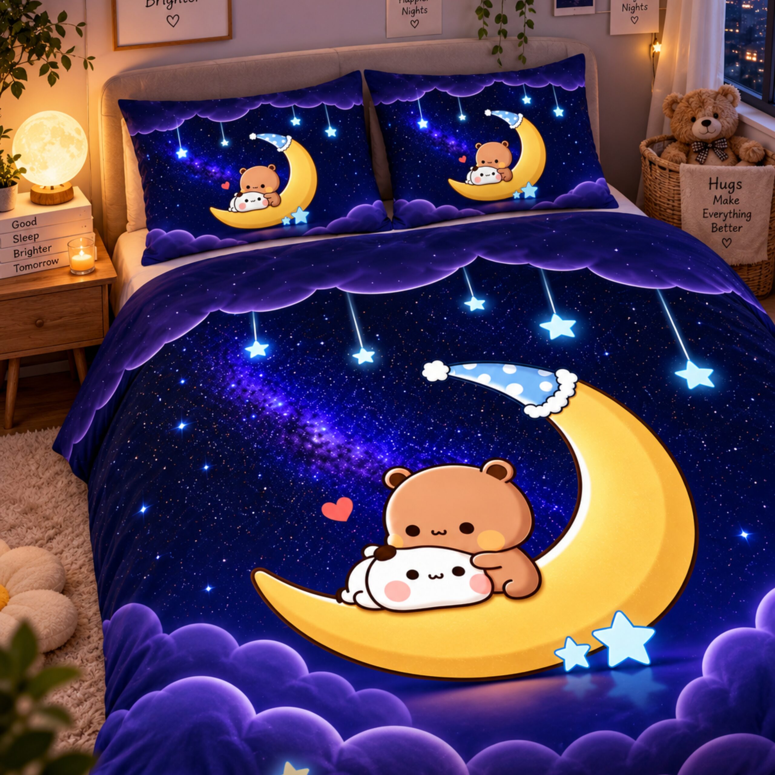 Bubu Dudu Couple Bedsheet