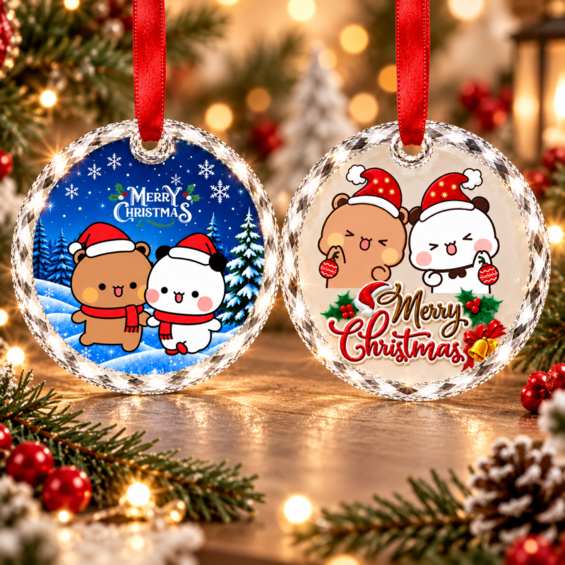 Bubu Dudu Merry Christmas Ornament